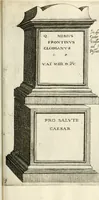 Picture 171 of 439 from I.[-VI.] pars Romanae vrbis topographiae & antiquitatum, quâ succinctê & breviter describuntur omnia quae tam publicê quam privatim videntur anim-adversione digna: (1597), leaf 322