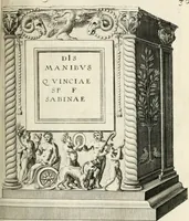 Picture 176 of 439 from I.[-VI.] pars Romanae vrbis topographiae & antiquitatum, quâ succinctê & breviter describuntur omnia quae tam publicê quam privatim videntur anim-adversione digna: (1597), leaf 332