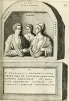 An illustration from I.[-VI.] pars Romanae vrbis topographiae & antiquitatum, quâ succinctê & breviter describuntur omnia quae tam publicê quam privatim videntur anim-adversione digna: (1597)