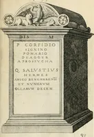 An illustration from I.[-VI.] pars Romanae vrbis topographiae & antiquitatum, quâ succinctê & breviter describuntur omnia quae tam publicê quam privatim videntur anim-adversione digna: (1597)
