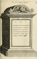 Picture 245 of 439 from I.[-VI.] pars Romanae vrbis topographiae & antiquitatum, quâ succinctê & breviter describuntur omnia quae tam publicê quam privatim videntur anim-adversione digna: (1597), leaf 458