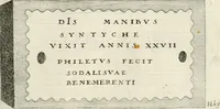 An illustration from I.[-VI.] pars Romanae vrbis topographiae & antiquitatum, quâ succinctê & breviter describuntur omnia quae tam publicê quam privatim videntur anim-adversione digna: (1597)