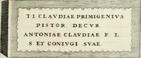 An illustration from I.[-VI.] pars Romanae vrbis topographiae & antiquitatum, quâ succinctê & breviter describuntur omnia quae tam publicê quam privatim videntur anim-adversione digna: (1597)