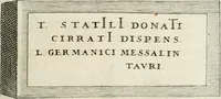 Picture 271 of 439 from I.[-VI.] pars Romanae vrbis topographiae & antiquitatum, quâ succinctê & breviter describuntur omnia quae tam publicê quam privatim videntur anim-adversione digna: (1597), leaf 516