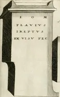 An illustration from I.[-VI.] pars Romanae vrbis topographiae & antiquitatum, quâ succinctê & breviter describuntur omnia quae tam publicê quam privatim videntur anim-adversione digna: (1597)