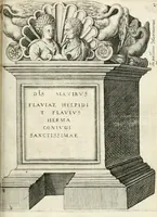 Picture 309 of 439 from I.[-VI.] pars Romanae vrbis topographiae & antiquitatum, quâ succinctê & breviter describuntur omnia quae tam publicê quam privatim videntur anim-adversione digna: (1597), leaf 626