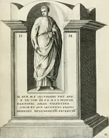 An illustration from I.[-VI.] pars Romanae vrbis topographiae & antiquitatum, quâ succinctê & breviter describuntur omnia quae tam publicê quam privatim videntur anim-adversione digna: (1597)