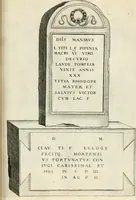 An illustration from I.[-VI.] pars Romanae vrbis topographiae & antiquitatum, quâ succinctê & breviter describuntur omnia quae tam publicê quam privatim videntur anim-adversione digna: (1597)