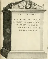 An illustration from I.[-VI.] pars Romanae vrbis topographiae & antiquitatum, quâ succinctê & breviter describuntur omnia quae tam publicê quam privatim videntur anim-adversione digna: (1597)