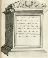 An illustration from I.[-VI.] pars Romanae vrbis topographiae & antiquitatum, quâ succinctê & breviter describuntur omnia quae tam publicê quam privatim videntur anim-adversione digna: (1597)