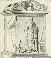 An illustration from I.[-VI.] pars Romanae vrbis topographiae & antiquitatum, quâ succinctê & breviter describuntur omnia quae tam publicê quam privatim videntur anim-adversione digna: (1597)