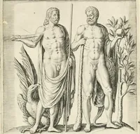An illustration from I.[-VI.] pars Romanae vrbis topographiae & antiquitatum, quâ succinctê & breviter describuntur omnia quae tam publicê quam privatim videntur anim-adversione digna: (1597)