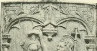 An illustration from Catalogue of the ivory carvings of the Christian era with examples of Mohammedan art and carvings in bone in the Department of British and Mediaeval Antiquities and Ethnography of the British Museum (1909)