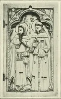 An illustration from Catalogue of the ivory carvings of the Christian era with examples of Mohammedan art and carvings in bone in the Department of British and Mediaeval Antiquities and Ethnography of the British Museum (1909)