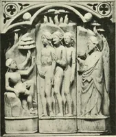 An illustration from Catalogue of the ivory carvings of the Christian era with examples of Mohammedan art and carvings in bone in the Department of British and Mediaeval Antiquities and Ethnography of the British Museum (1909)