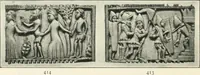 An illustration from Catalogue of the ivory carvings of the Christian era with examples of Mohammedan art and carvings in bone in the Department of British and Mediaeval Antiquities and Ethnography of the British Museum (1909)