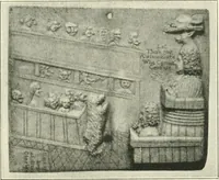 An illustration from Catalogue of the ivory carvings of the Christian era with examples of Mohammedan art and carvings in bone in the Department of British and Mediaeval Antiquities and Ethnography of the British Museum (1909)