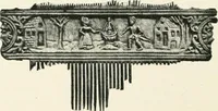 An illustration from Catalogue of the ivory carvings of the Christian era with examples of Mohammedan art and carvings in bone in the Department of British and Mediaeval Antiquities and Ethnography of the British Museum (1909)