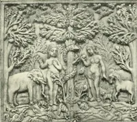 An illustration from Catalogue of the ivory carvings of the Christian era with examples of Mohammedan art and carvings in bone in the Department of British and Mediaeval Antiquities and Ethnography of the British Museum (1909)