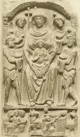 An illustration from Catalogue of the ivory carvings of the Christian era with examples of Mohammedan art and carvings in bone in the Department of British and Mediaeval Antiquities and Ethnography of the British Museum (1909)