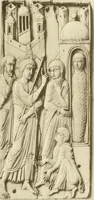 An illustration from Catalogue of the ivory carvings of the Christian era with examples of Mohammedan art and carvings in bone in the Department of British and Mediaeval Antiquities and Ethnography of the British Museum (1909)