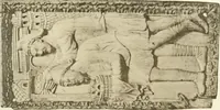 An illustration from Catalogue of the ivory carvings of the Christian era with examples of Mohammedan art and carvings in bone in the Department of British and Mediaeval Antiquities and Ethnography of the British Museum (1909)