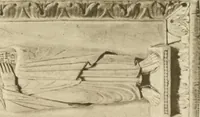An illustration from Catalogue of the ivory carvings of the Christian era with examples of Mohammedan art and carvings in bone in the Department of British and Mediaeval Antiquities and Ethnography of the British Museum (1909)