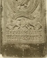 An illustration from Catalogue of the ivory carvings of the Christian era with examples of Mohammedan art and carvings in bone in the Department of British and Mediaeval Antiquities and Ethnography of the British Museum (1909)