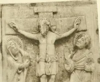 An illustration from Catalogue of the ivory carvings of the Christian era with examples of Mohammedan art and carvings in bone in the Department of British and Mediaeval Antiquities and Ethnography of the British Museum (1909)