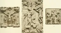 An illustration from Catalogue of the ivory carvings of the Christian era with examples of Mohammedan art and carvings in bone in the Department of British and Mediaeval Antiquities and Ethnography of the British Museum (1909)