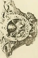 An illustration from Catalogue of the ivory carvings of the Christian era with examples of Mohammedan art and carvings in bone in the Department of British and Mediaeval Antiquities and Ethnography of the British Museum (1909)