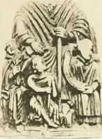 An illustration from Catalogue of the ivory carvings of the Christian era with examples of Mohammedan art and carvings in bone in the Department of British and Mediaeval Antiquities and Ethnography of the British Museum (1909)