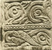 An illustration from Catalogue of the ivory carvings of the Christian era with examples of Mohammedan art and carvings in bone in the Department of British and Mediaeval Antiquities and Ethnography of the British Museum (1909)
