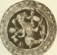An illustration from Catalogue of the ivory carvings of the Christian era with examples of Mohammedan art and carvings in bone in the Department of British and Mediaeval Antiquities and Ethnography of the British Museum (1909)