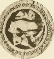 An illustration from Catalogue of the ivory carvings of the Christian era with examples of Mohammedan art and carvings in bone in the Department of British and Mediaeval Antiquities and Ethnography of the British Museum (1909)