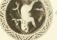 An illustration from Catalogue of the ivory carvings of the Christian era with examples of Mohammedan art and carvings in bone in the Department of British and Mediaeval Antiquities and Ethnography of the British Museum (1909)