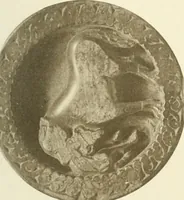 An illustration from Catalogue of the ivory carvings of the Christian era with examples of Mohammedan art and carvings in bone in the Department of British and Mediaeval Antiquities and Ethnography of the British Museum (1909)