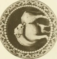 An illustration from Catalogue of the ivory carvings of the Christian era with examples of Mohammedan art and carvings in bone in the Department of British and Mediaeval Antiquities and Ethnography of the British Museum (1909)