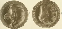 An illustration from Catalogue of the ivory carvings of the Christian era with examples of Mohammedan art and carvings in bone in the Department of British and Mediaeval Antiquities and Ethnography of the British Museum (1909)