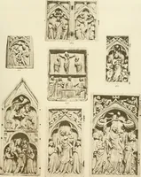 An illustration from Catalogue of the ivory carvings of the Christian era with examples of Mohammedan art and carvings in bone in the Department of British and Mediaeval Antiquities and Ethnography of the British Museum (1909)