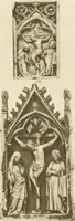 An illustration from Catalogue of the ivory carvings of the Christian era with examples of Mohammedan art and carvings in bone in the Department of British and Mediaeval Antiquities and Ethnography of the British Museum (1909)