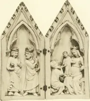 An illustration from Catalogue of the ivory carvings of the Christian era with examples of Mohammedan art and carvings in bone in the Department of British and Mediaeval Antiquities and Ethnography of the British Museum (1909)