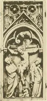 An illustration from Catalogue of the ivory carvings of the Christian era with examples of Mohammedan art and carvings in bone in the Department of British and Mediaeval Antiquities and Ethnography of the British Museum (1909)