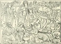 An illustration from Catalogue of the ivory carvings of the Christian era with examples of Mohammedan art and carvings in bone in the Department of British and Mediaeval Antiquities and Ethnography of the British Museum (1909)