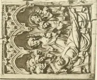 An illustration from Catalogue of the ivory carvings of the Christian era with examples of Mohammedan art and carvings in bone in the Department of British and Mediaeval Antiquities and Ethnography of the British Museum (1909)