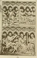An illustration from Catalogue of the ivory carvings of the Christian era with examples of Mohammedan art and carvings in bone in the Department of British and Mediaeval Antiquities and Ethnography of the British Museum (1909)
