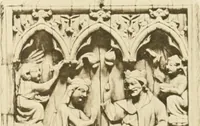 An illustration from Catalogue of the ivory carvings of the Christian era with examples of Mohammedan art and carvings in bone in the Department of British and Mediaeval Antiquities and Ethnography of the British Museum (1909)