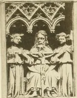 An illustration from Catalogue of the ivory carvings of the Christian era with examples of Mohammedan art and carvings in bone in the Department of British and Mediaeval Antiquities and Ethnography of the British Museum (1909)