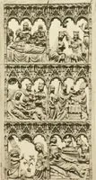 An illustration from Catalogue of the ivory carvings of the Christian era with examples of Mohammedan art and carvings in bone in the Department of British and Mediaeval Antiquities and Ethnography of the British Museum (1909)