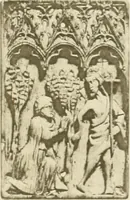 An illustration from Catalogue of the ivory carvings of the Christian era with examples of Mohammedan art and carvings in bone in the Department of British and Mediaeval Antiquities and Ethnography of the British Museum (1909)
